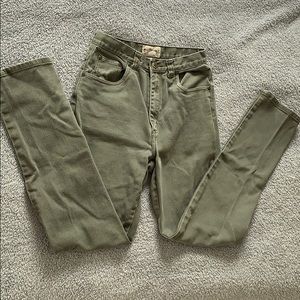 High waisted jeans